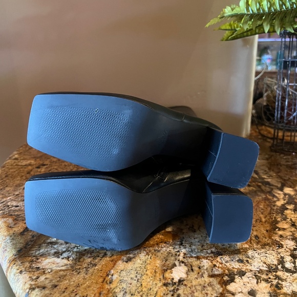 NWT Zara Tall Brown Leather Heeled Boots size 7.5 in Womens. - Picture 5 of 11